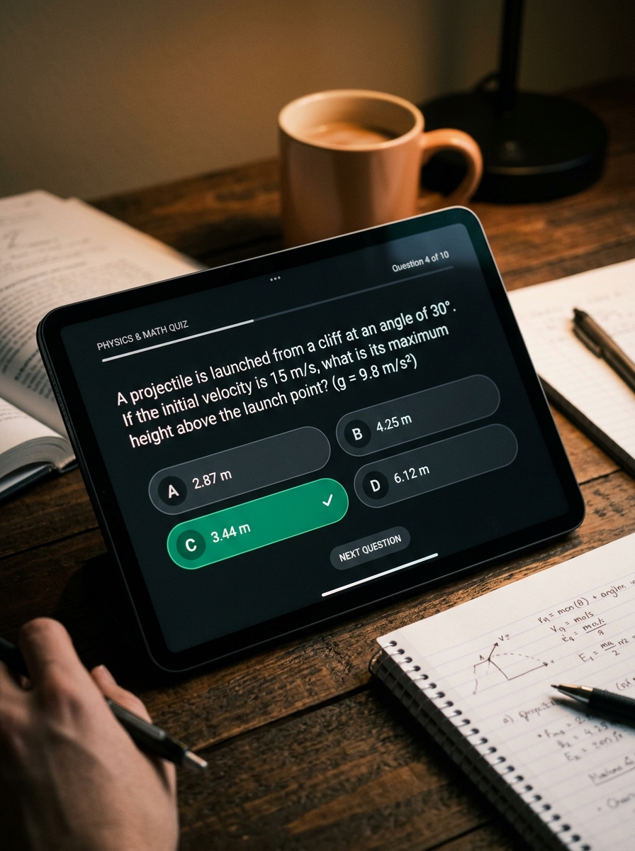 Smart MCQ Quizzes generated from your session